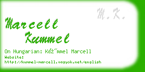 marcell kummel business card